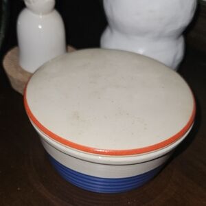 Vintage Refrigerator Lidded Container Universal Potteries 1930s